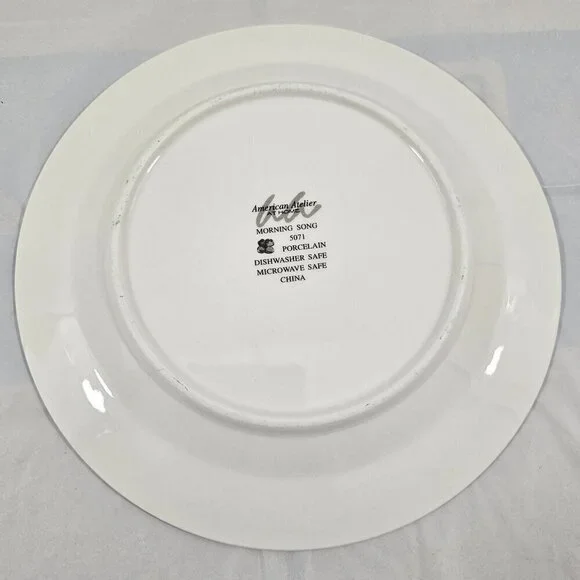 American Atelier At Home Morning Song Bird Salad Luncheon Plates – Set of 3 - Picture 16 of 16